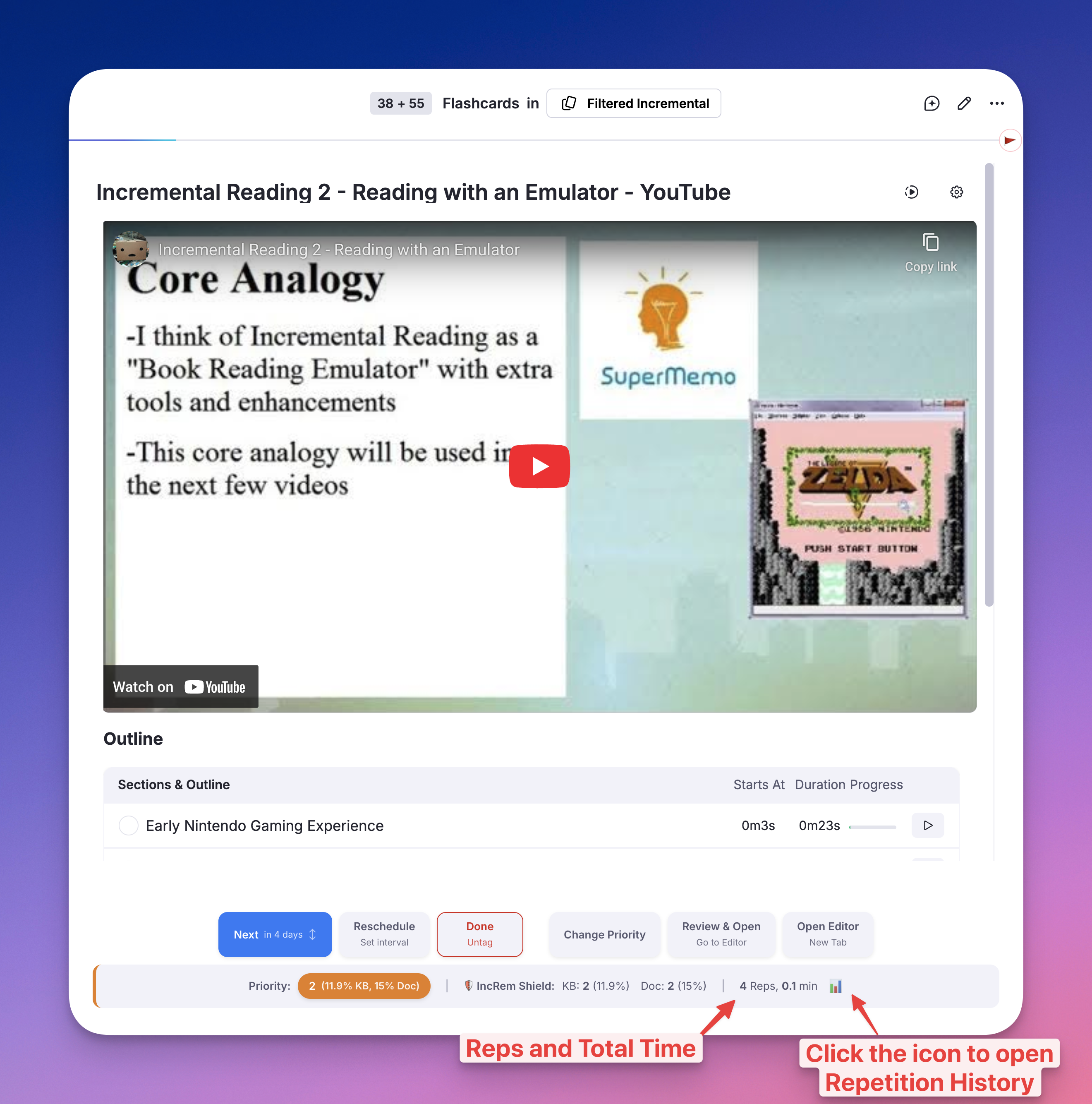 Answer Buttons Info Bar