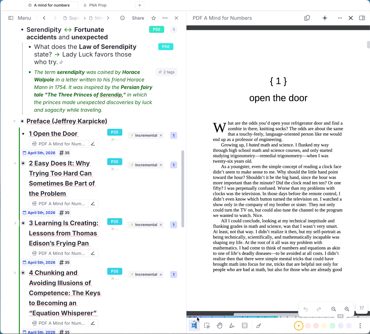 Setting PDF range inline in Editor
