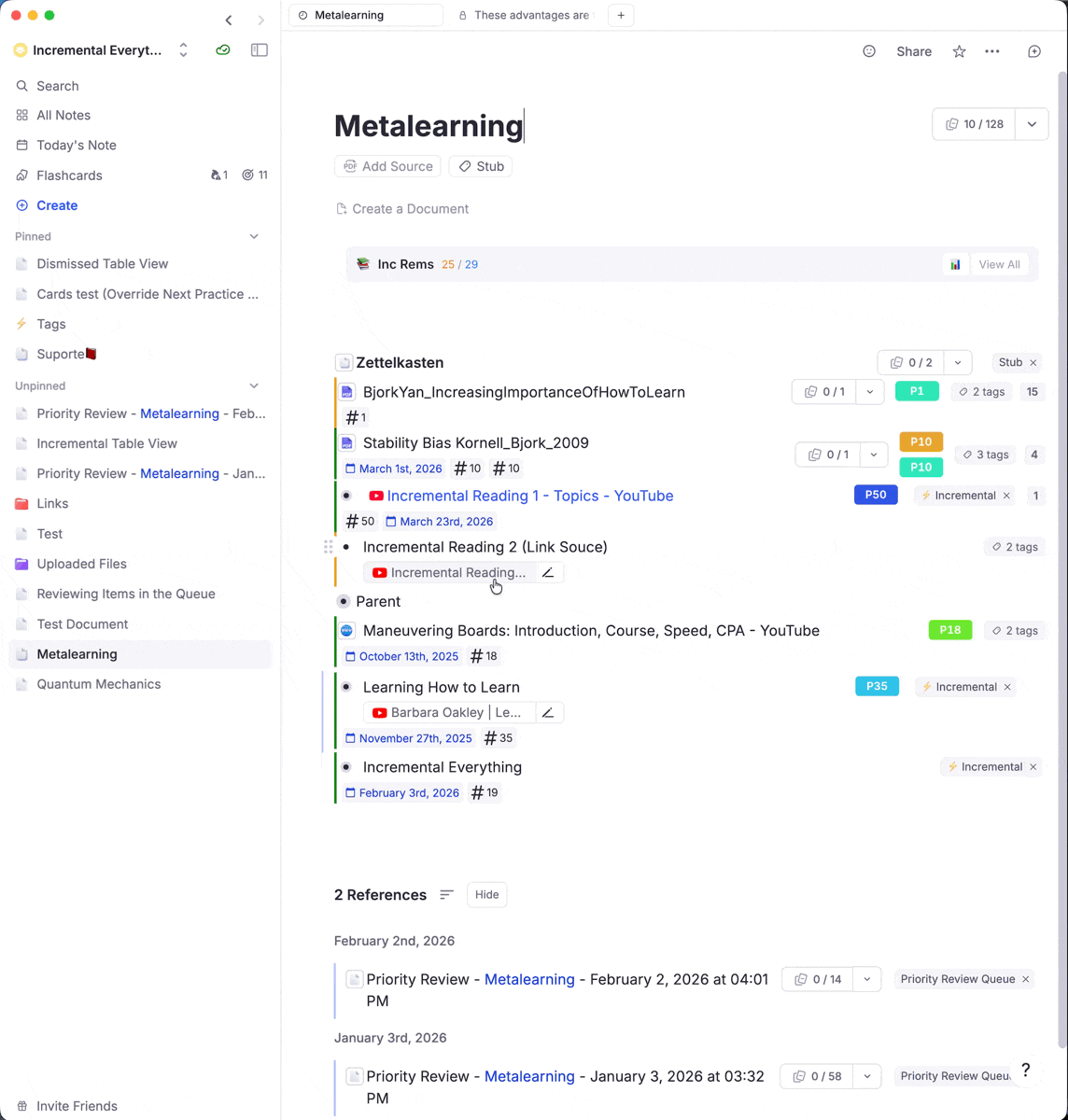 Sequential Review flow using IncRem List